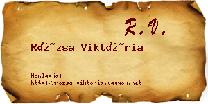 Rózsa Viktória névjegykártya